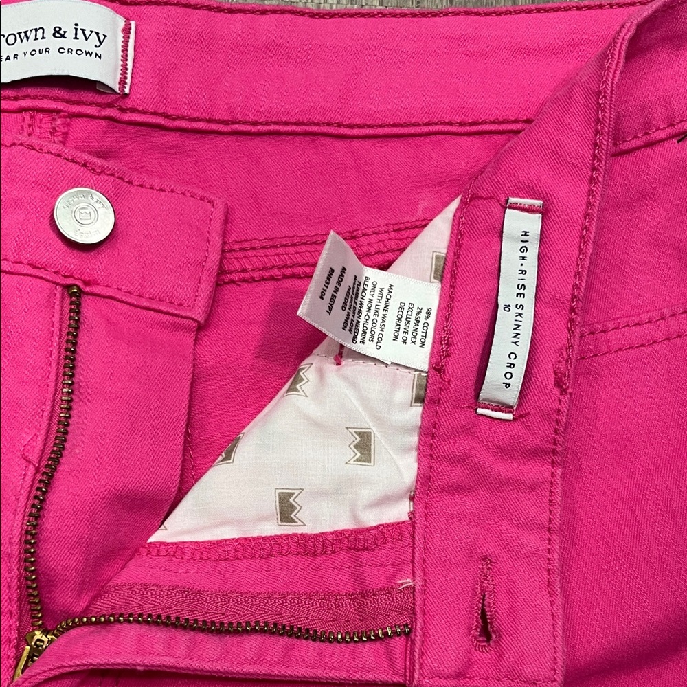 Crown and ivy Pink Women's Jeans - Picture 9 of 10